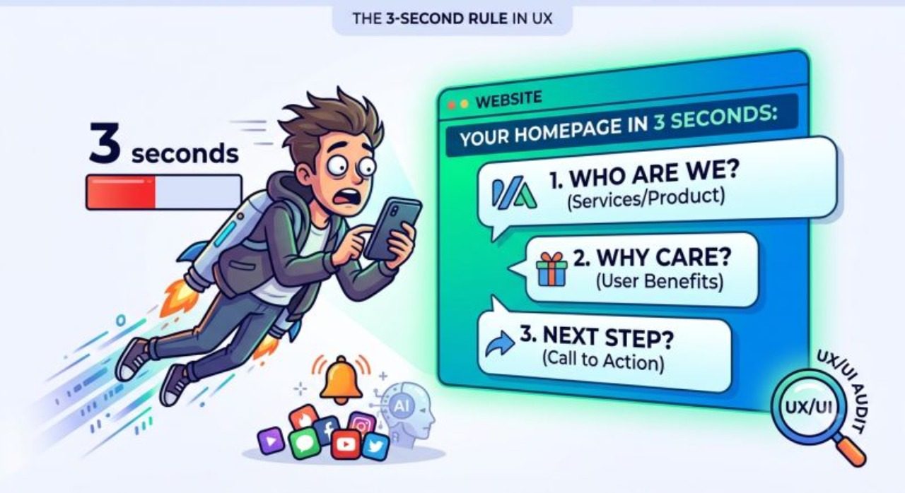 Homepage Design: The Three-Second Test